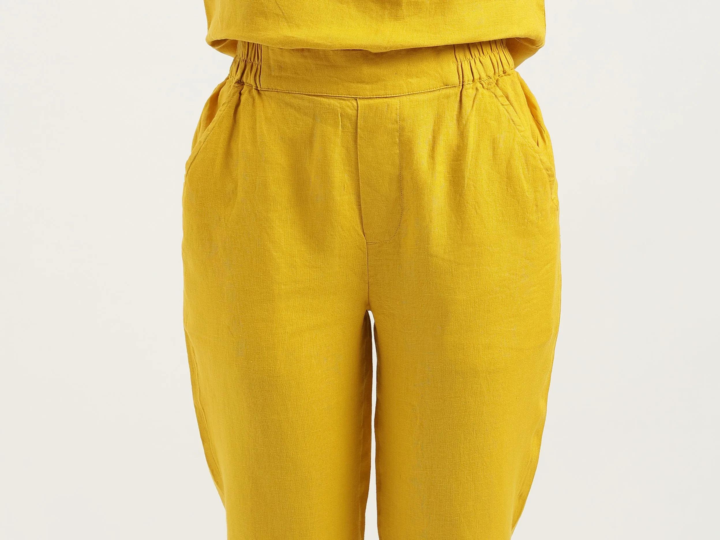 Solid Straight Fit Trousers