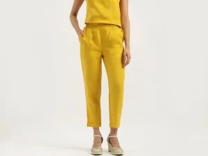 Solid Straight Fit Trousers