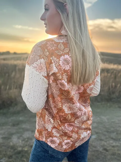 Something In The Orange Floral Top