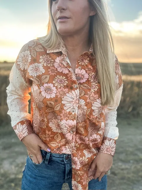 Something In The Orange Floral Top