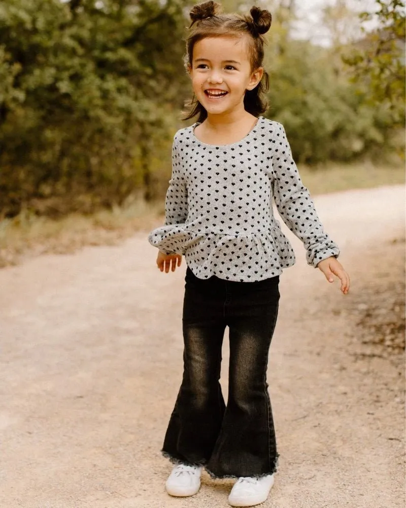Sophie Denim Bell Bottoms - Black Wash