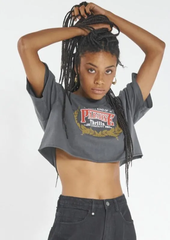 Speed Wreath Merch Super Crop Tee Merch Black
