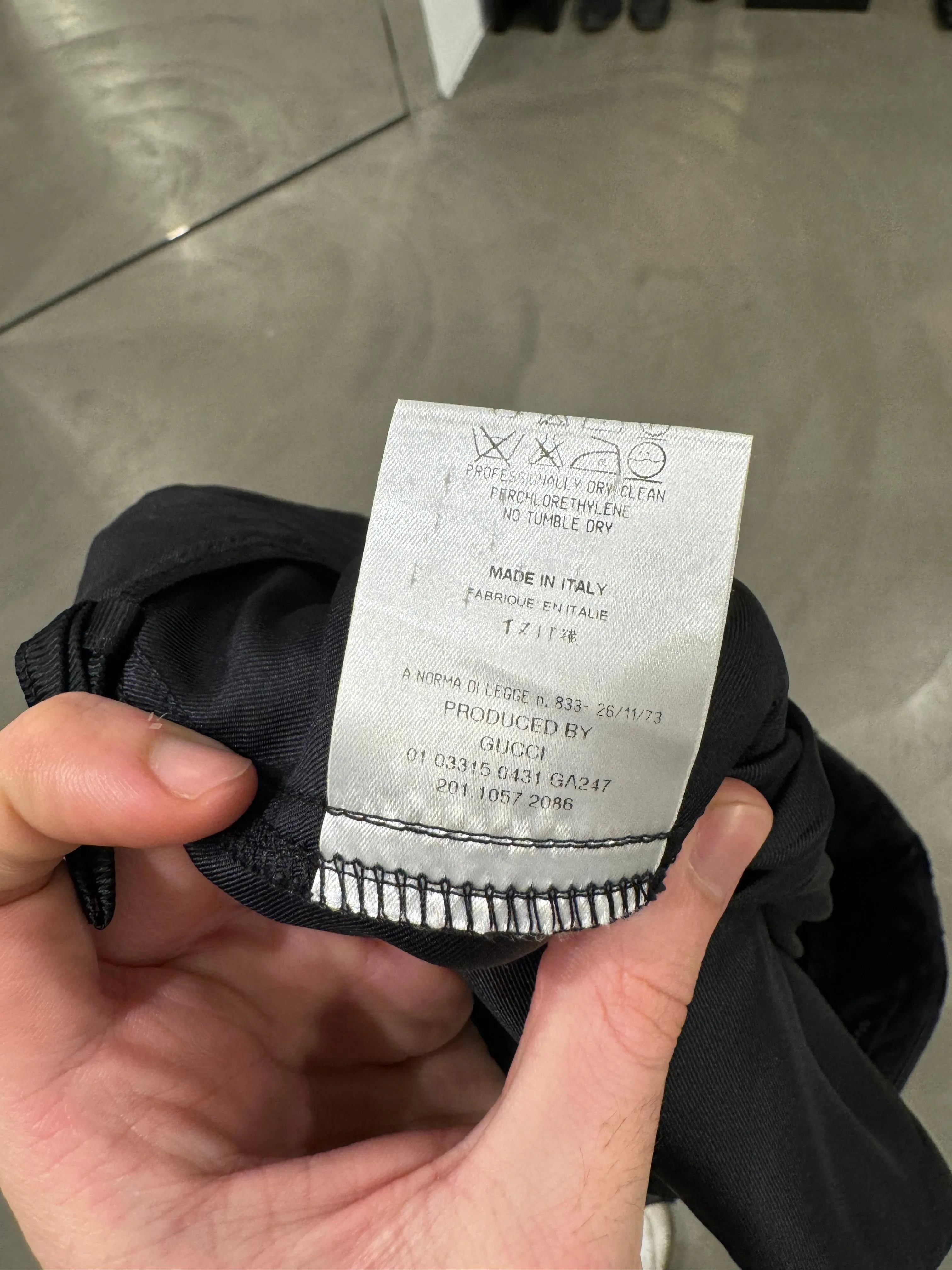 S/S 2001 Gucci by Tom Ford silk bondage cargo pants
