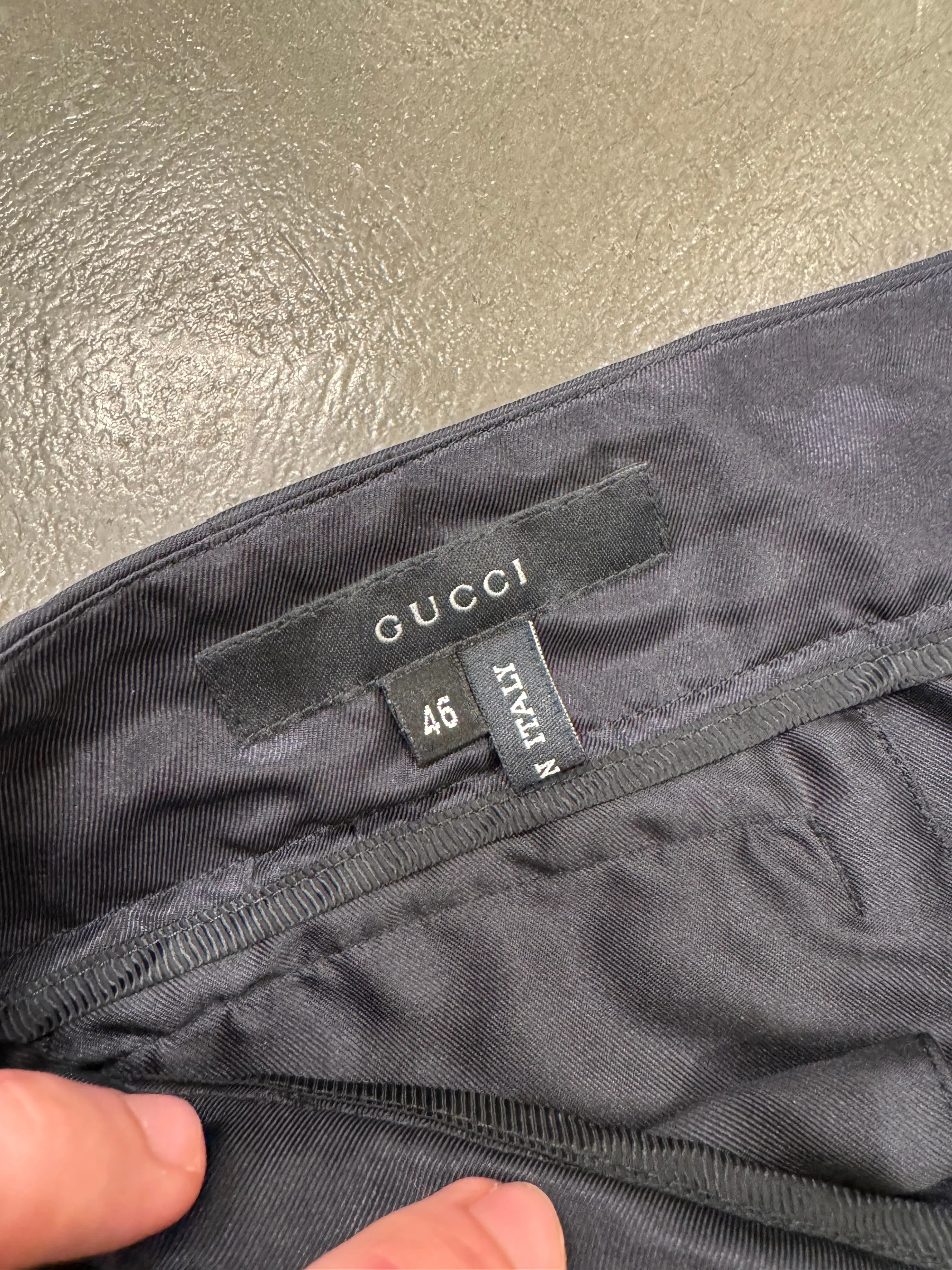 S/S 2001 Gucci by Tom Ford silk bondage cargo pants