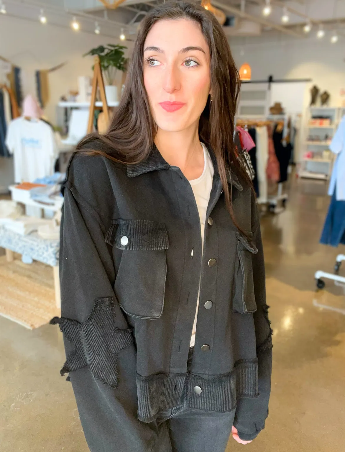 Star Contrast Jacket
