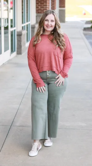 Staying Stylish in Faded Olive