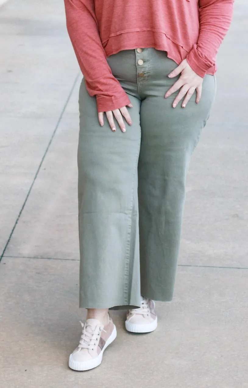 Staying Stylish in Faded Olive