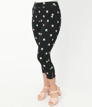 Strawberry Print Darienne Capris