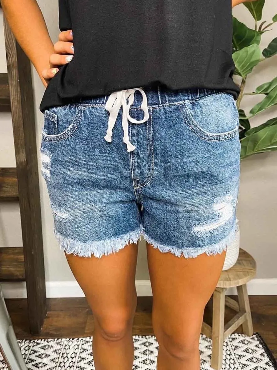 Stunncal Distressed Jogger Shorts