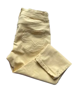 Suko Yellow Denim Capris