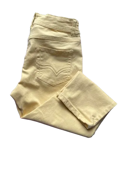Suko Yellow Denim Capris