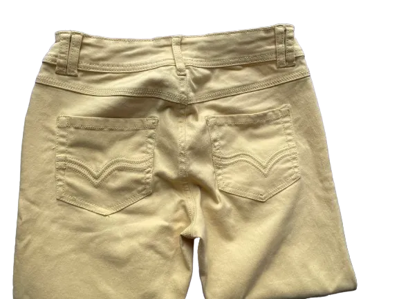 Suko Yellow Denim Capris
