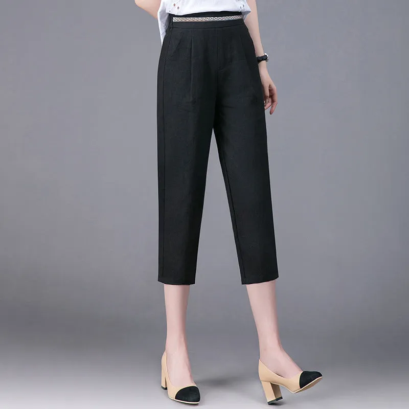 Summer Linen Harem Pants for Women