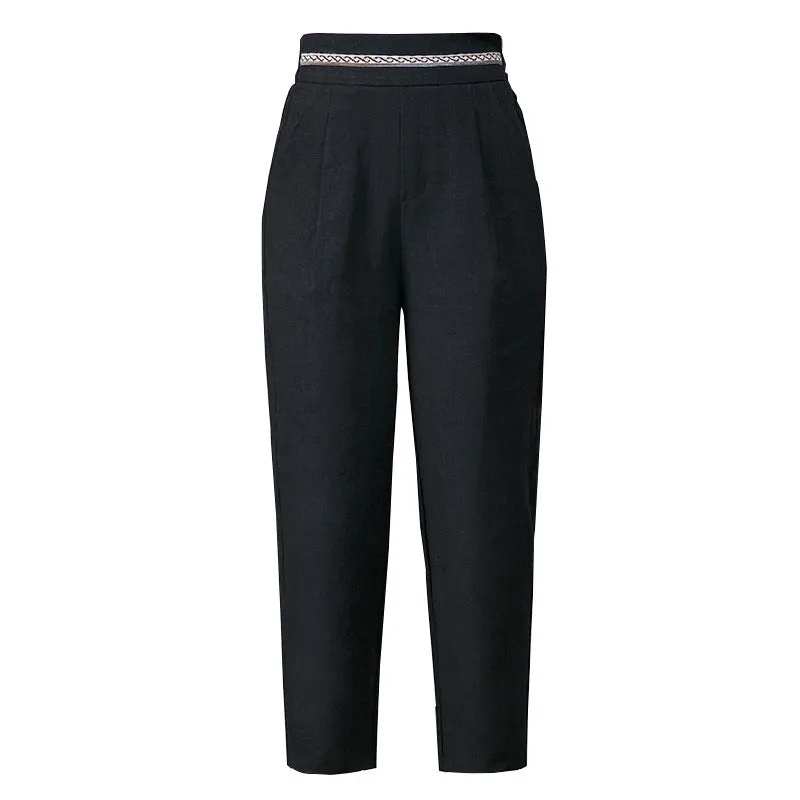 Summer Linen Harem Pants for Women
