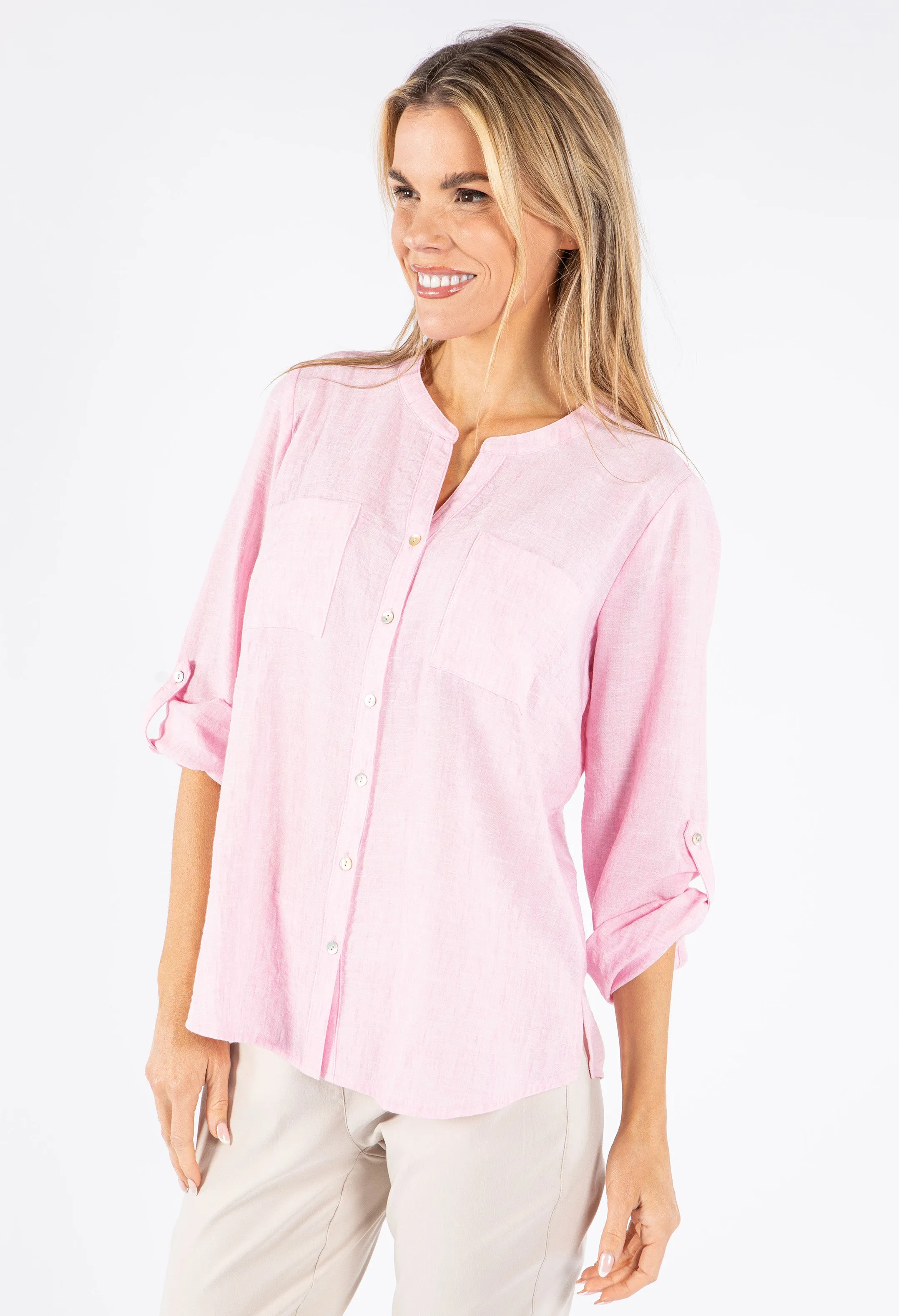 Summer Linen Look Shirt