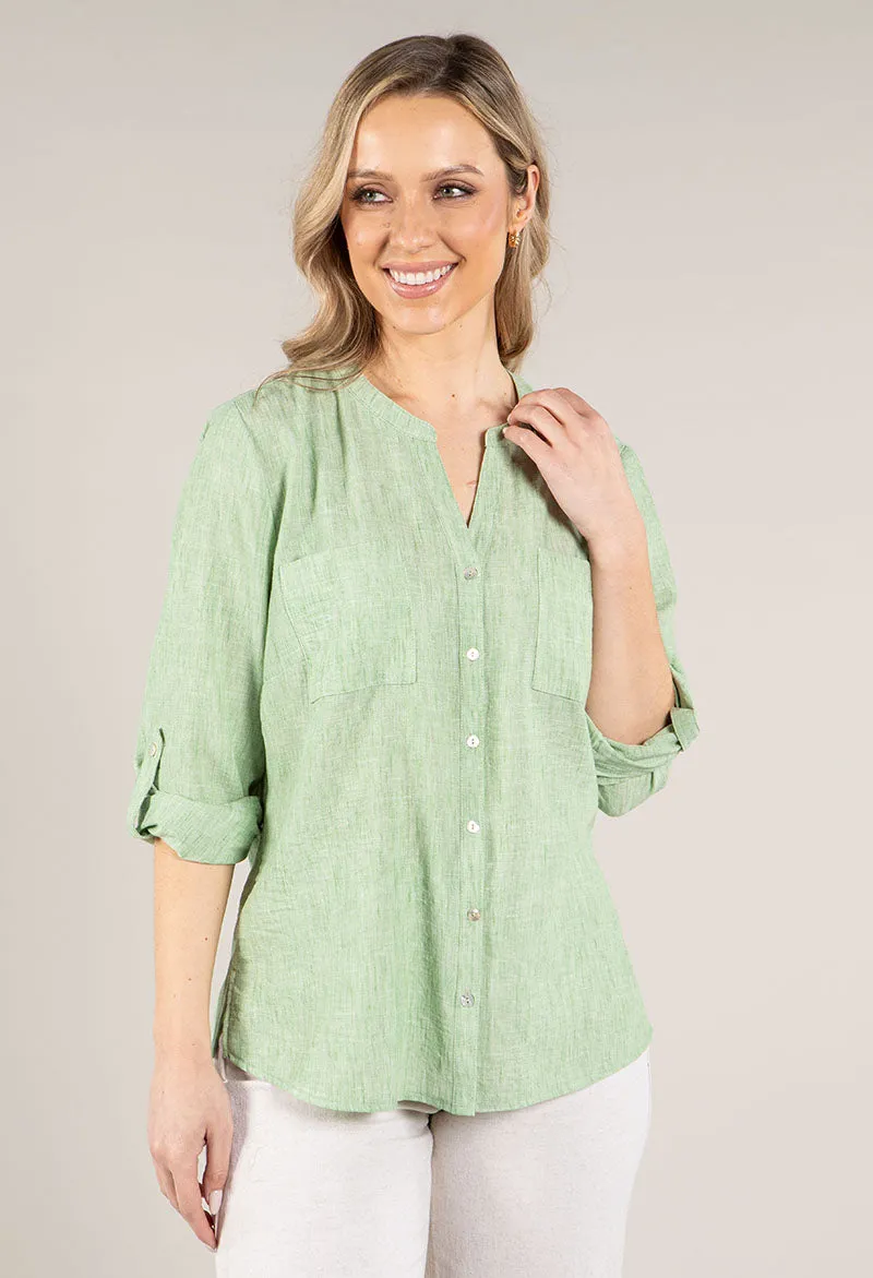 Summer Linen Look Shirt