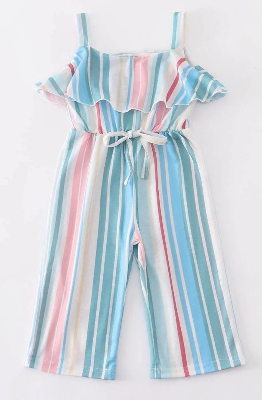 Summer Stripes Blue Jumpsuit