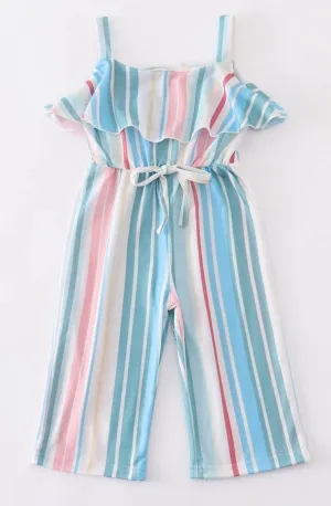 Summer Stripes Blue Jumpsuit