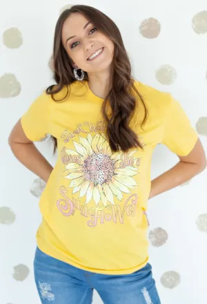 Sunflower Graphic Tee in Sunshine
