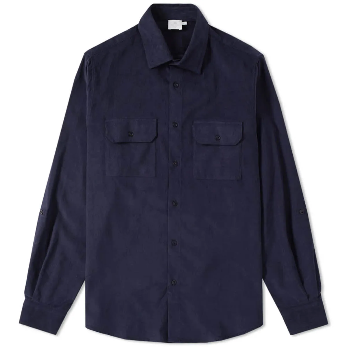 Sunspel Double Pocket Overshirt Navy