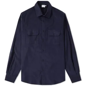 Sunspel Double Pocket Overshirt Navy