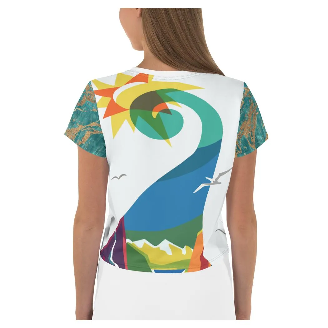 Swan Lake AOP Crop Top