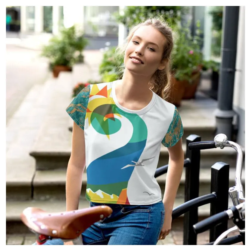 Swan Lake AOP Crop Top