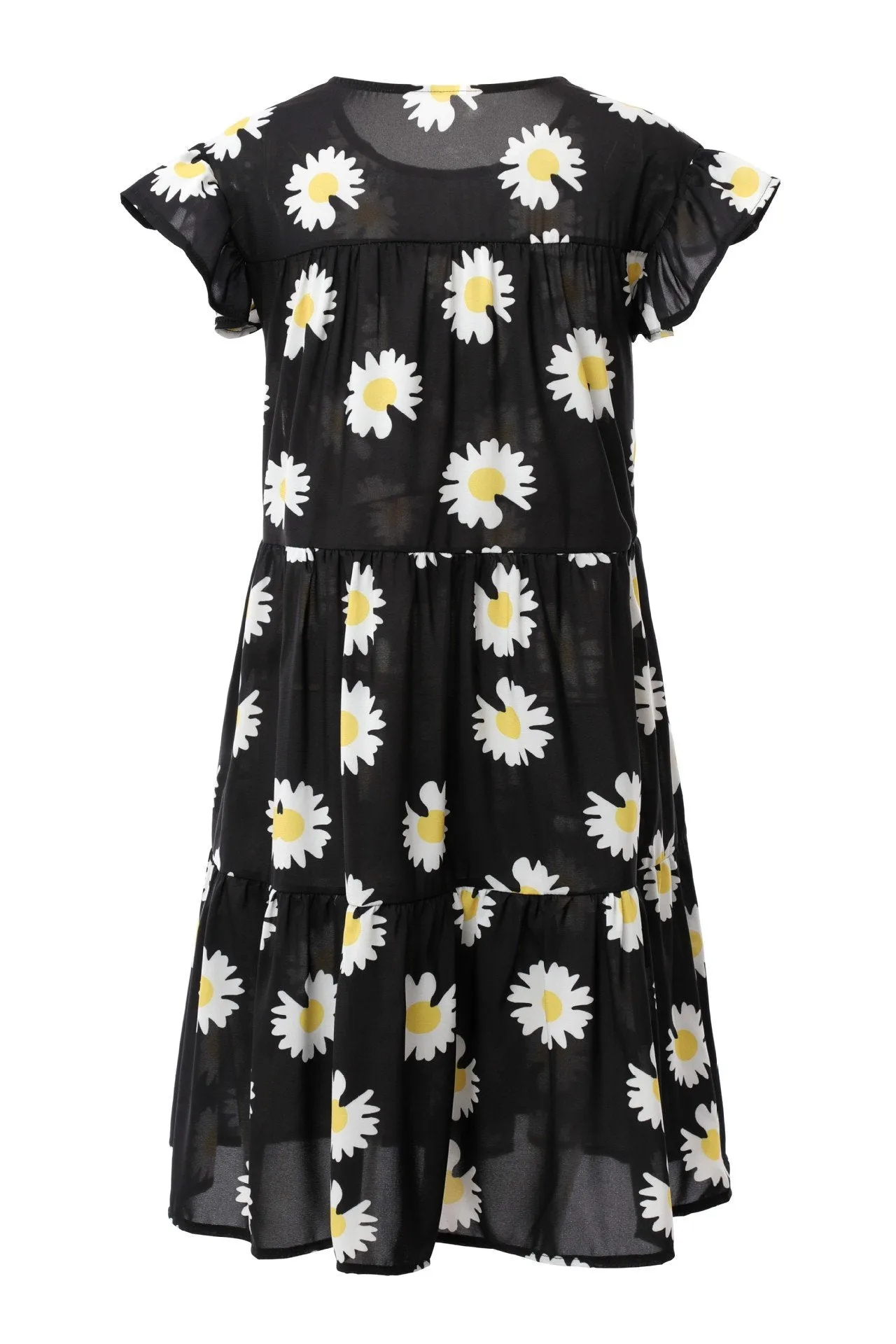 Sweet Floral Print A Line Dresses