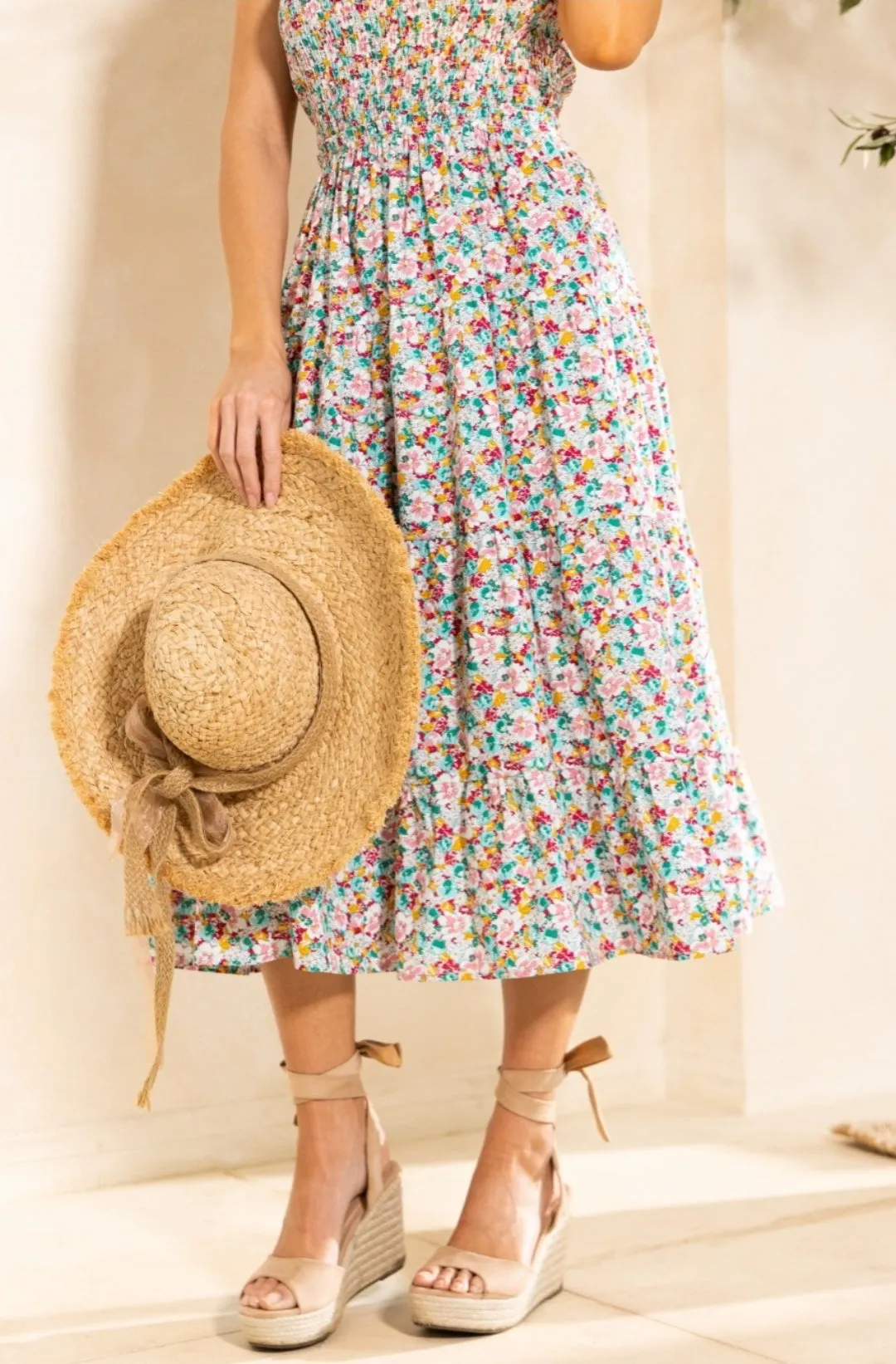 Swirl and Twirl Floral  in Sm-3XL * on sale *