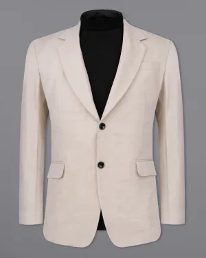 Swirl Cream Luxurious Linen Blazer