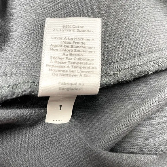 Talbots Charcoal Grey Cotton Corduroy Jean Skirt A line NWT Sz 2