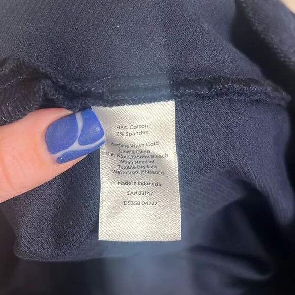 ✨TALBOTS NAVY COTTON BLEND CORDUROY A-LINE SZ 6 SKIRT✨