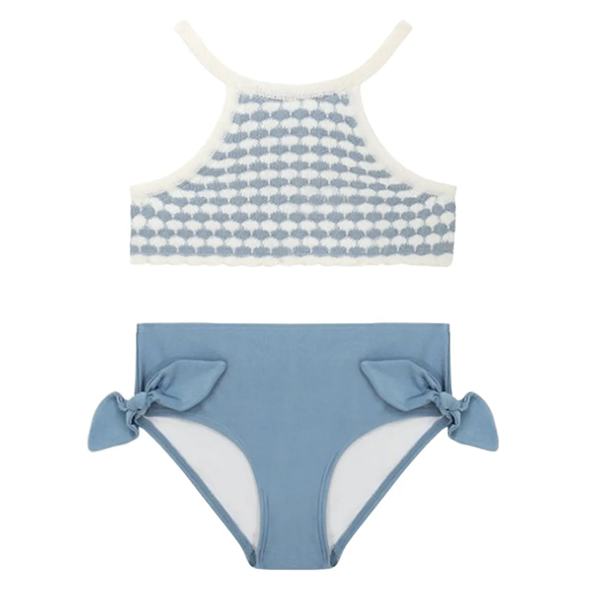 Tallow Scallop Crochet Bikini