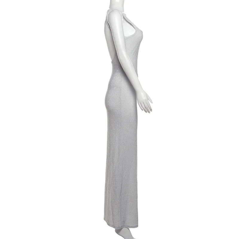 Tank Strap Square Neckline Maxi Dress