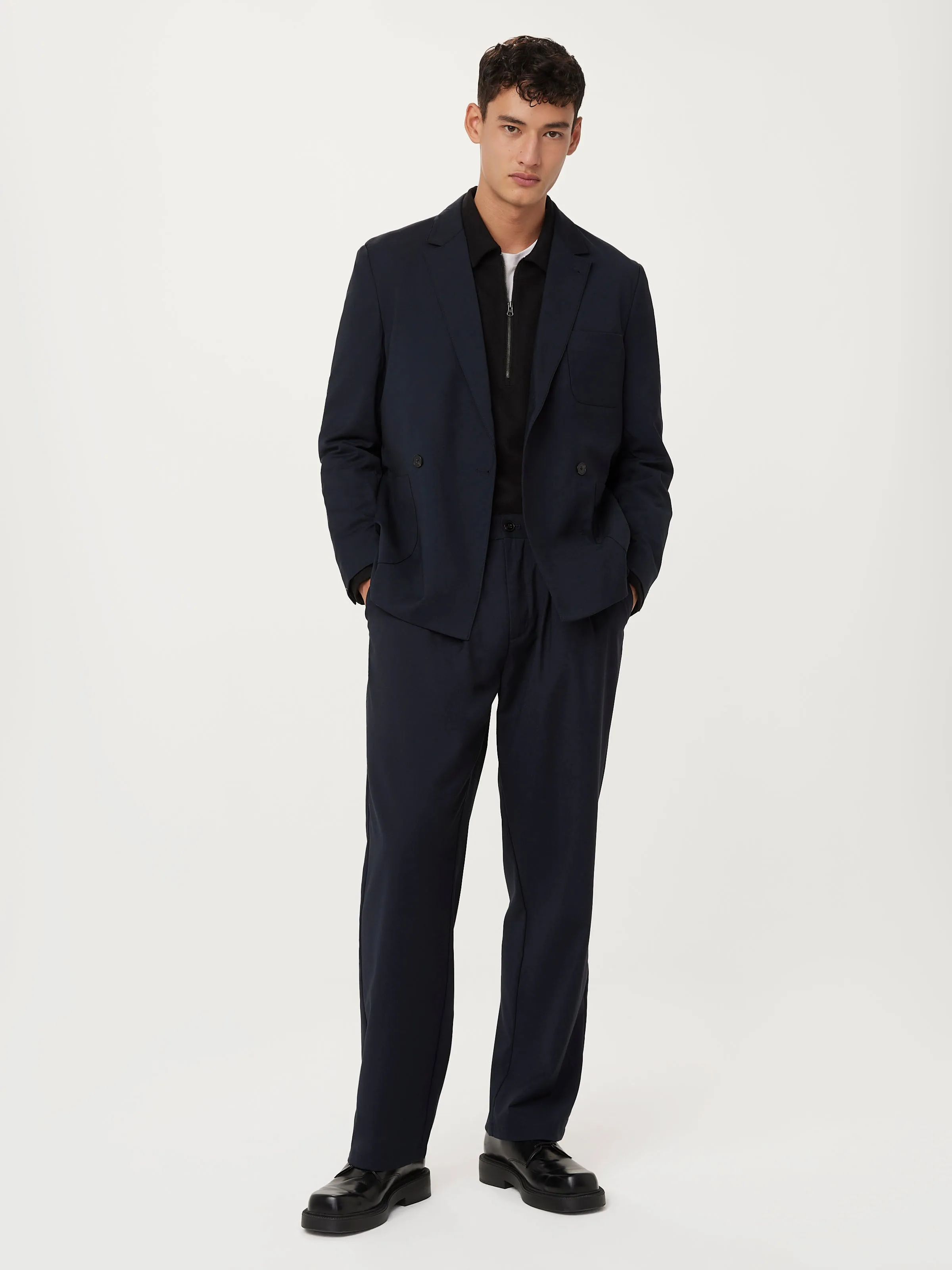 The Double Breasted Jacket in Deep Blue