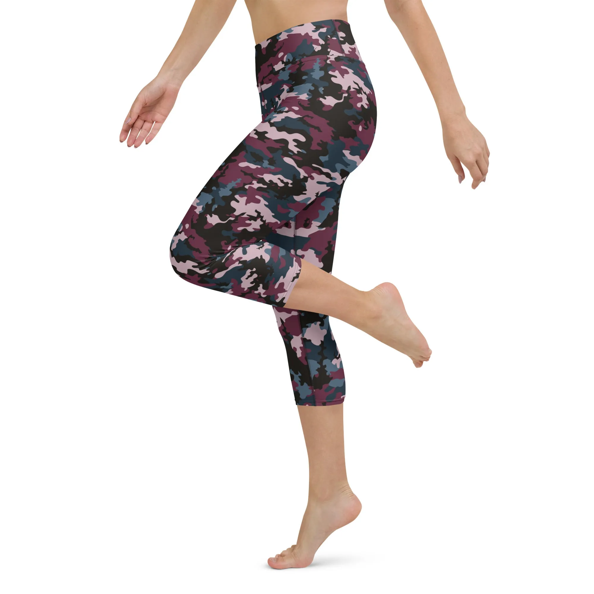 The Enigmatic Beauty Camouflage Yoga Capris