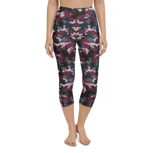 The Enigmatic Beauty Camouflage Yoga Capris