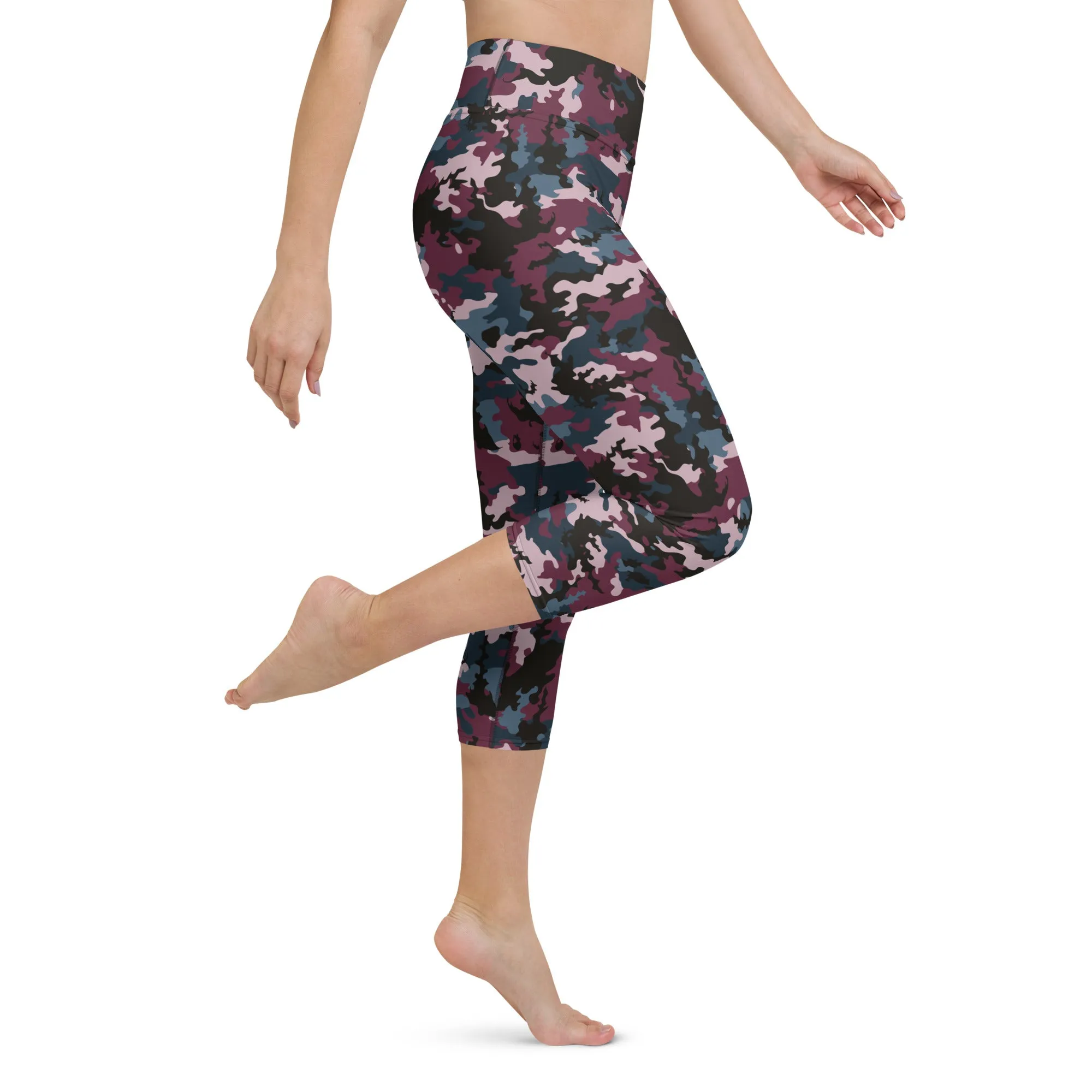 The Enigmatic Beauty Camouflage Yoga Capris