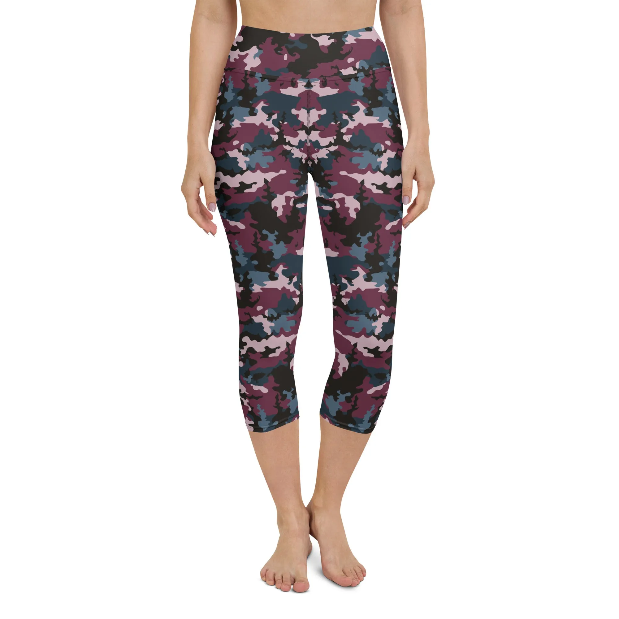 The Enigmatic Beauty Camouflage Yoga Capris