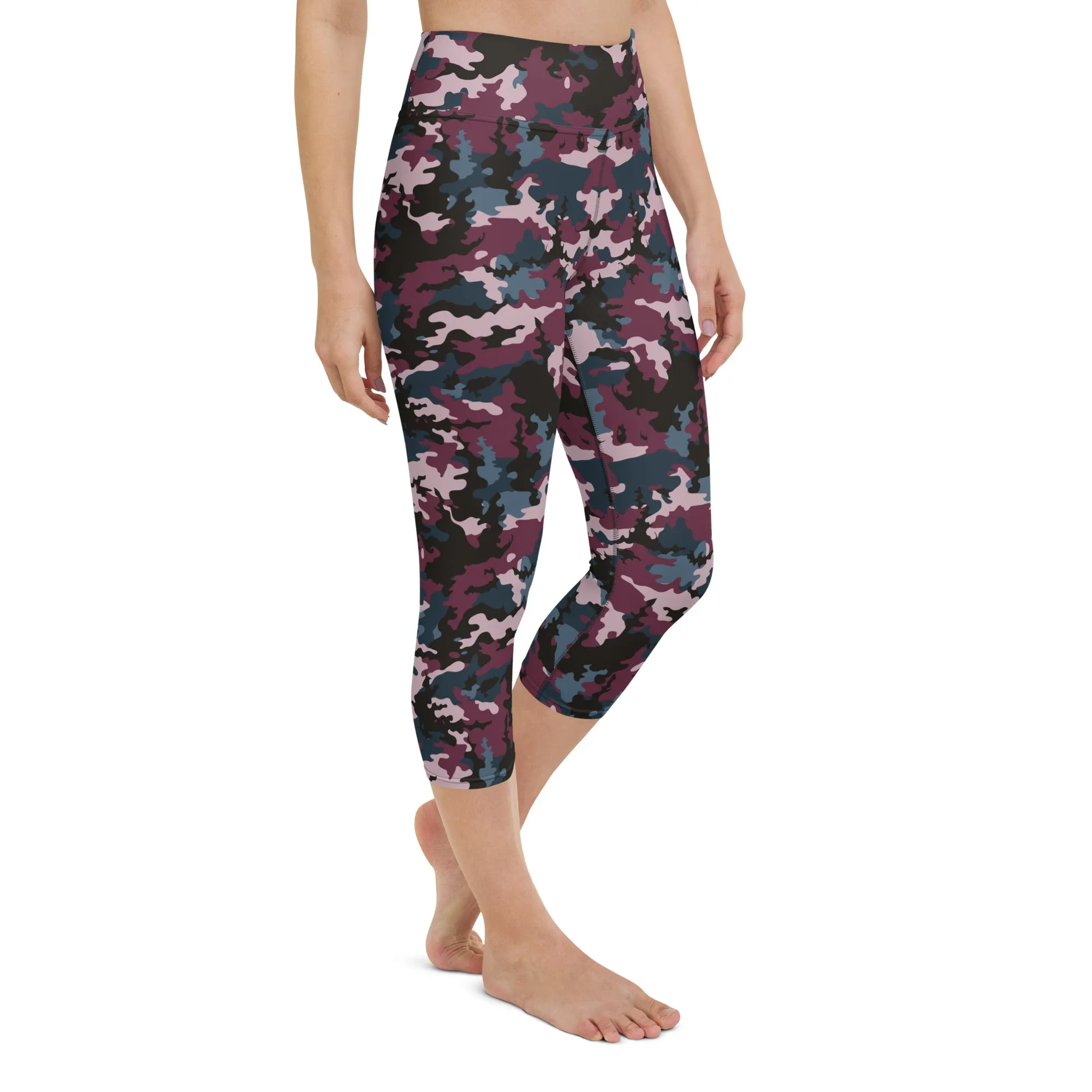 The Enigmatic Beauty Camouflage Yoga Capris