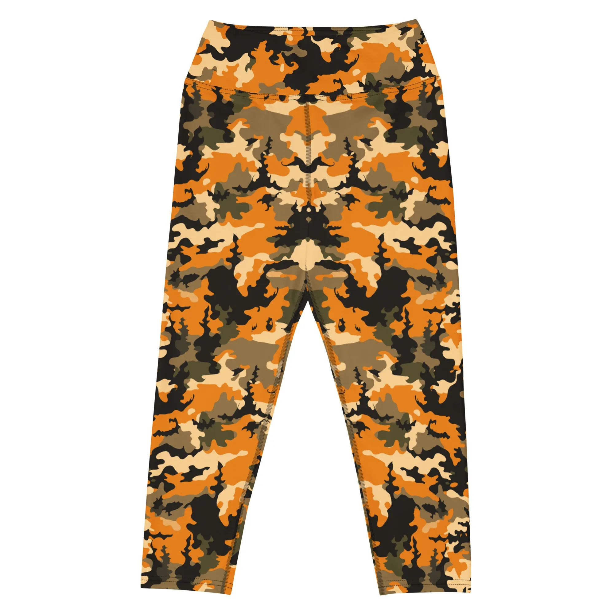 The Enigmatic Beauty Camouflage Yoga Capris