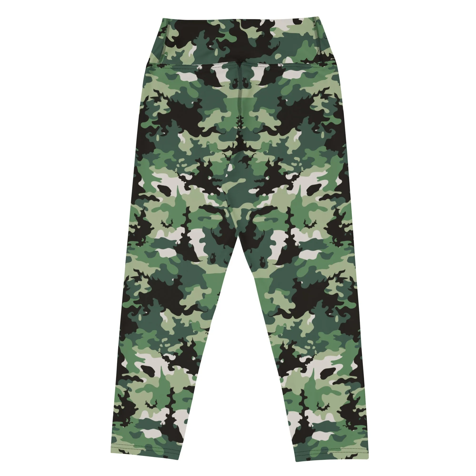 The Enigmatic Beauty Camouflage Yoga Capris
