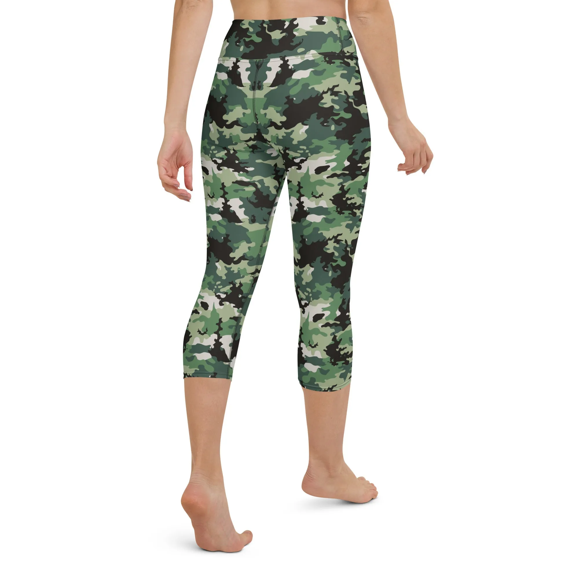 The Enigmatic Beauty Camouflage Yoga Capris