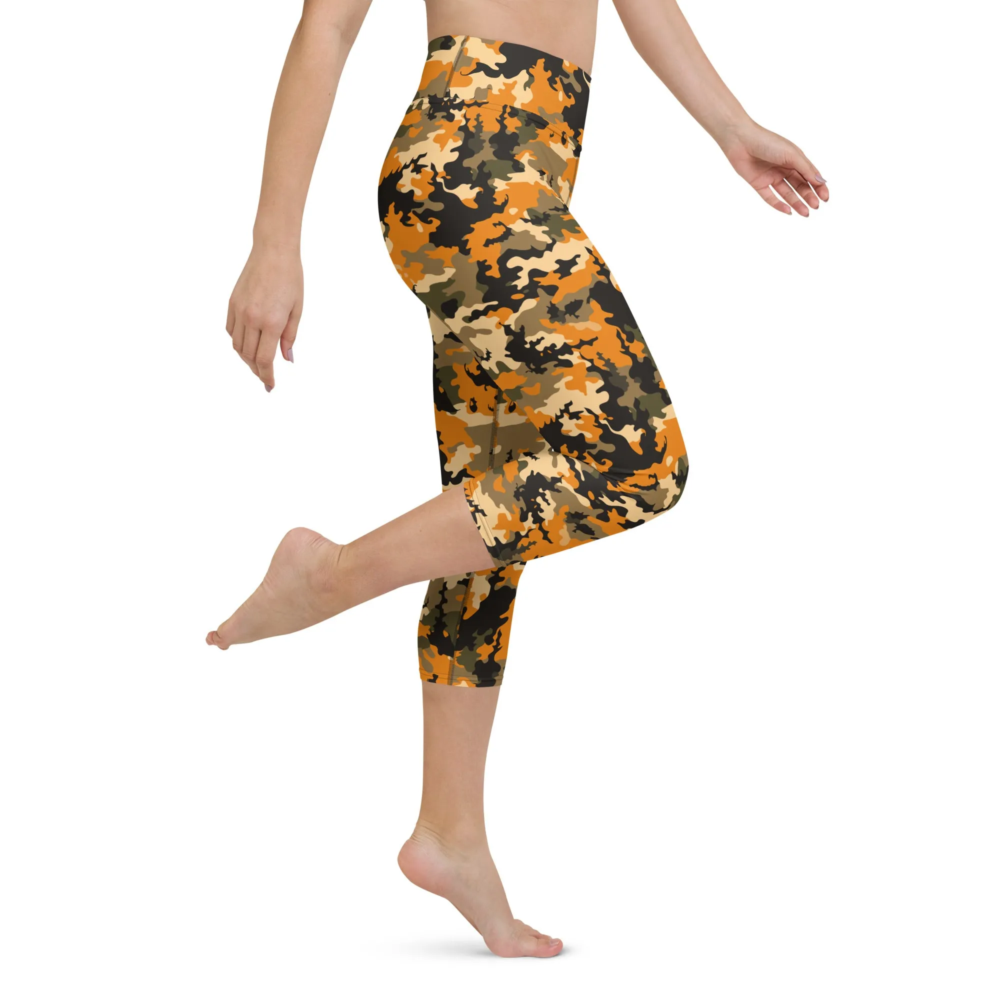 The Enigmatic Beauty Camouflage Yoga Capris