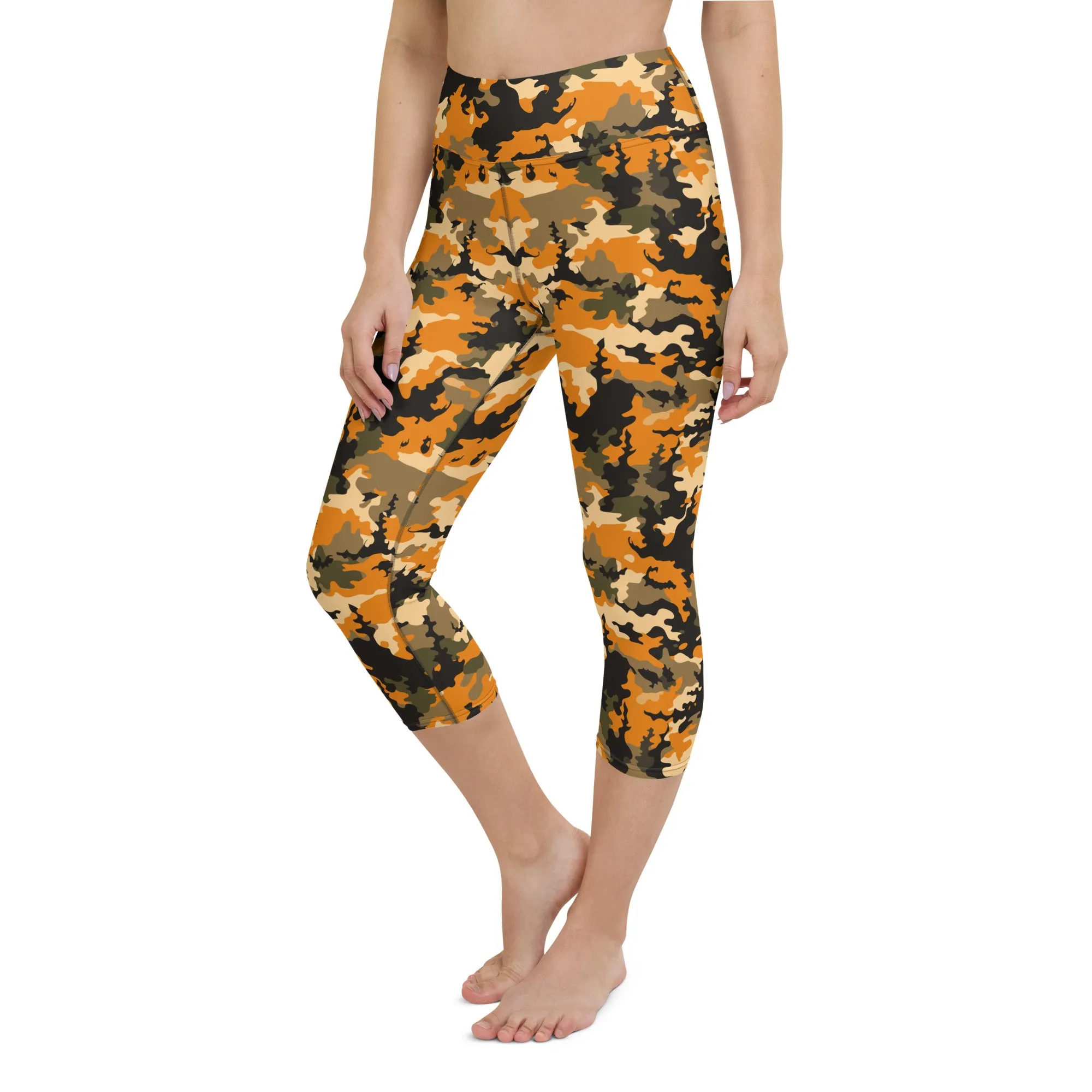 The Enigmatic Beauty Camouflage Yoga Capris