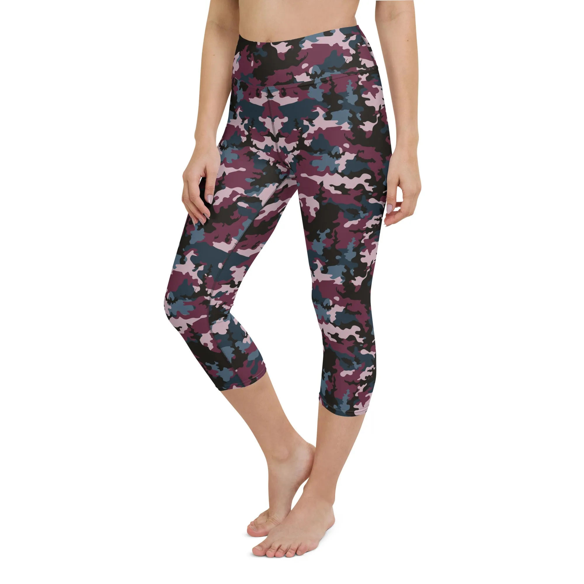 The Enigmatic Beauty Camouflage Yoga Capris