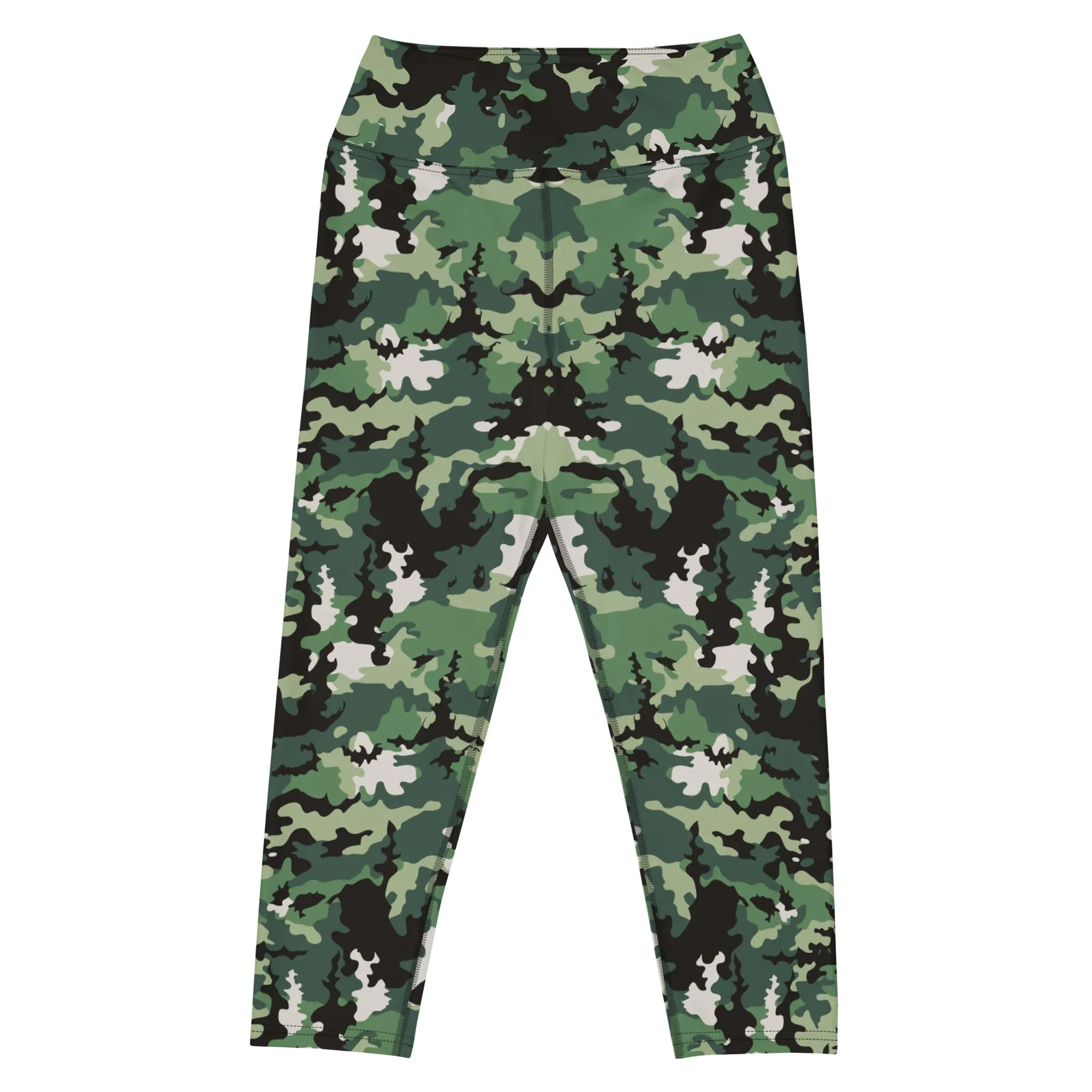 The Enigmatic Beauty Camouflage Yoga Capris