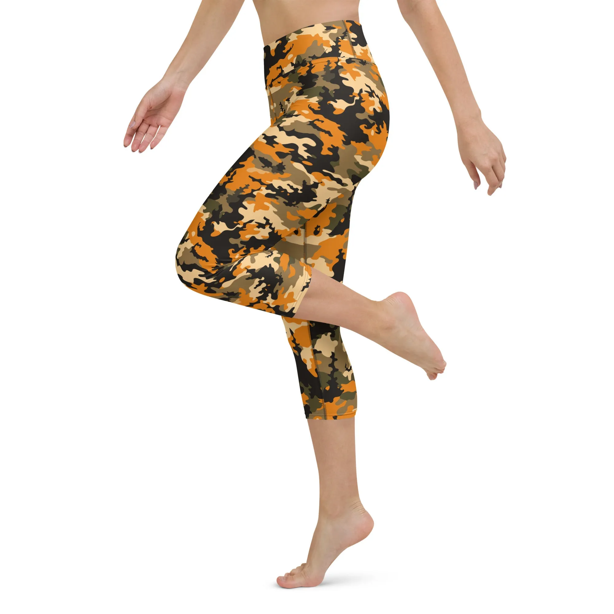The Enigmatic Beauty Camouflage Yoga Capris