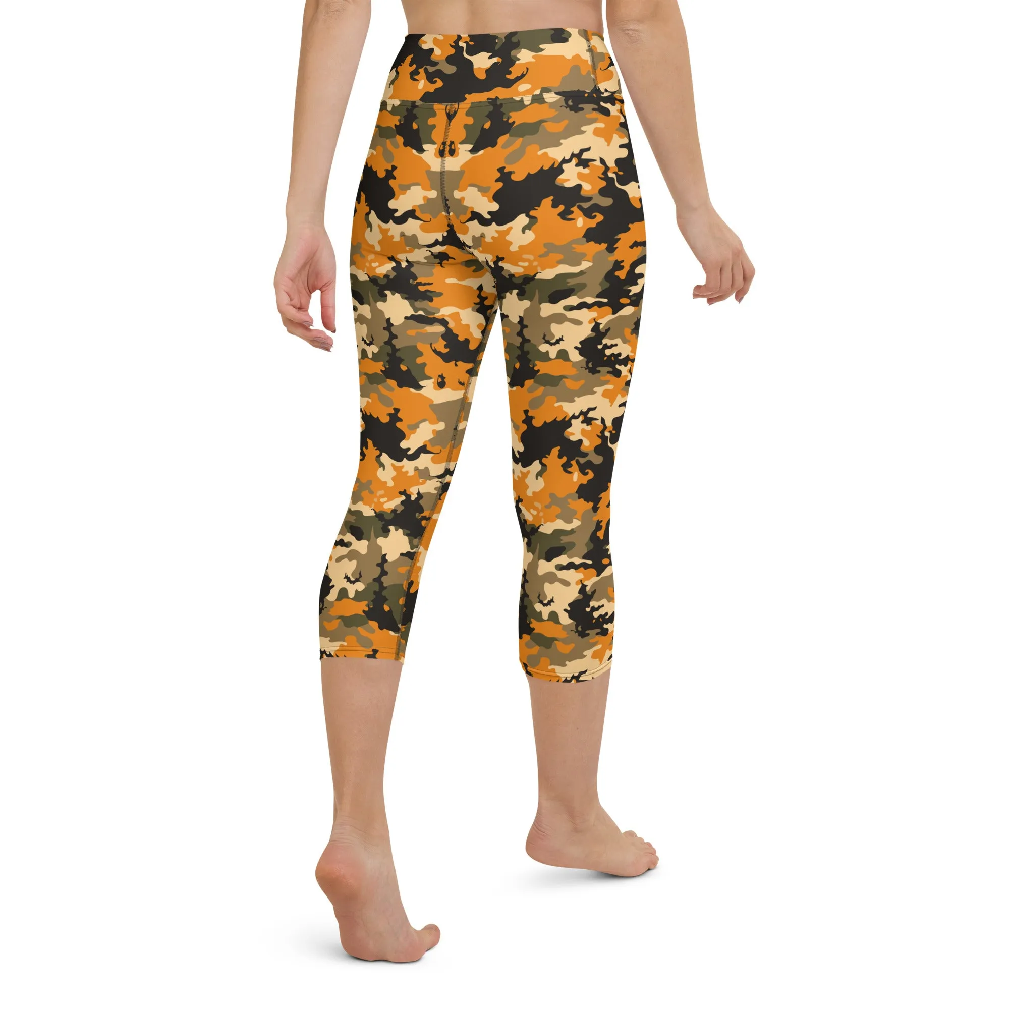 The Enigmatic Beauty Camouflage Yoga Capris