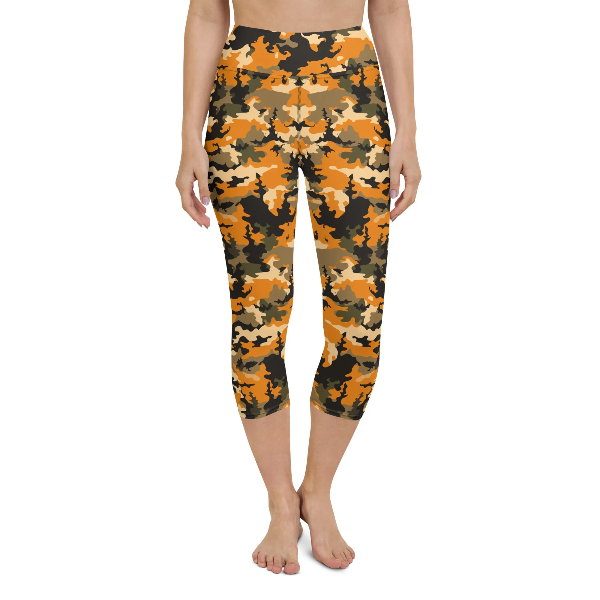 The Enigmatic Beauty Camouflage Yoga Capris